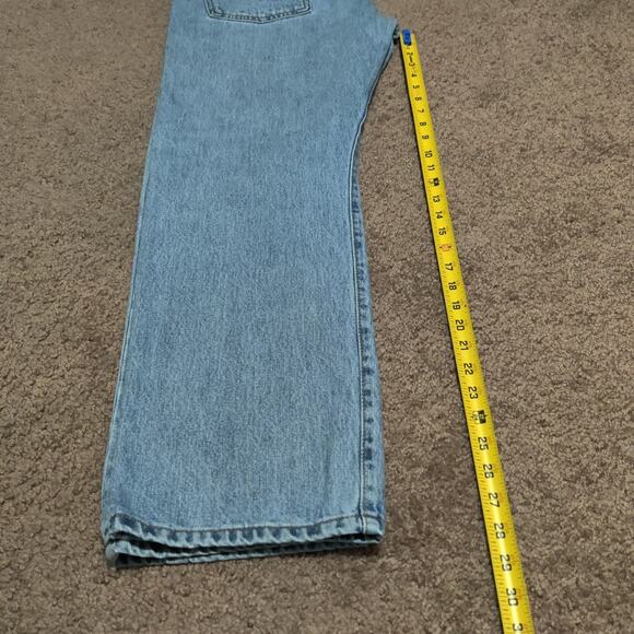 Vintage Levis 501 Jeans Mens 34 x 29 Light Washed Button Fly Pants Y2K - Picture 8 of 9